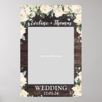 Feuillage vert boho rustique mariage photo prop