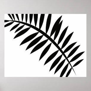 Poster Feuille asiatique Abstraite 2