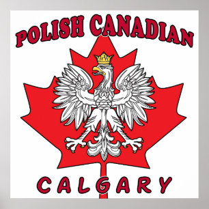 Poster Feuille canadienne polonaise Calgary
