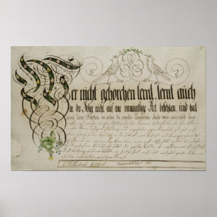 Poster Feuille d'album, 1789