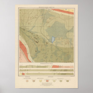 Poster Feuille détaillée XIX de géologie