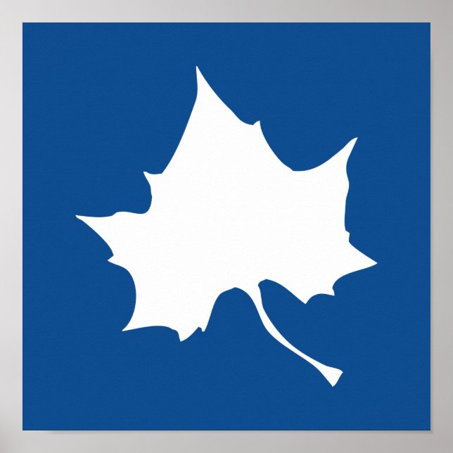 Poster Feuille d'état Indiana (Devant)