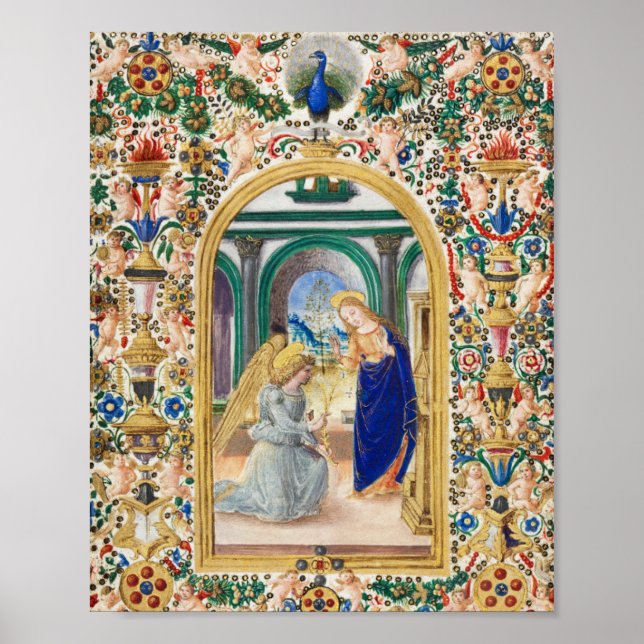Poster Feuille d'un livre d'heures (Devant)
