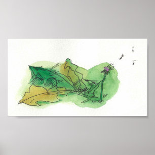 Poster Feuille tombé