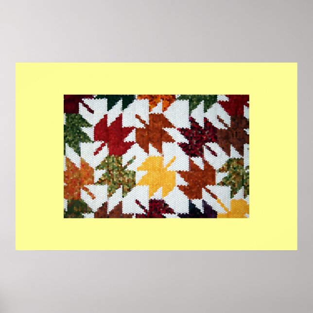 Poster Feuilles Amish (Devant)