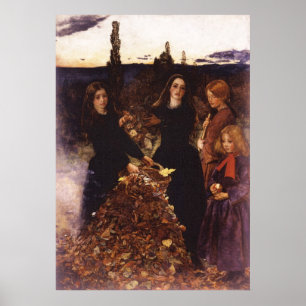Poster Feuilles d'automne de John Everett Millais