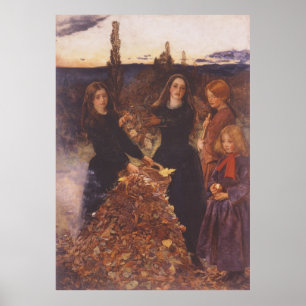 Poster Feuilles d'automne de Millais