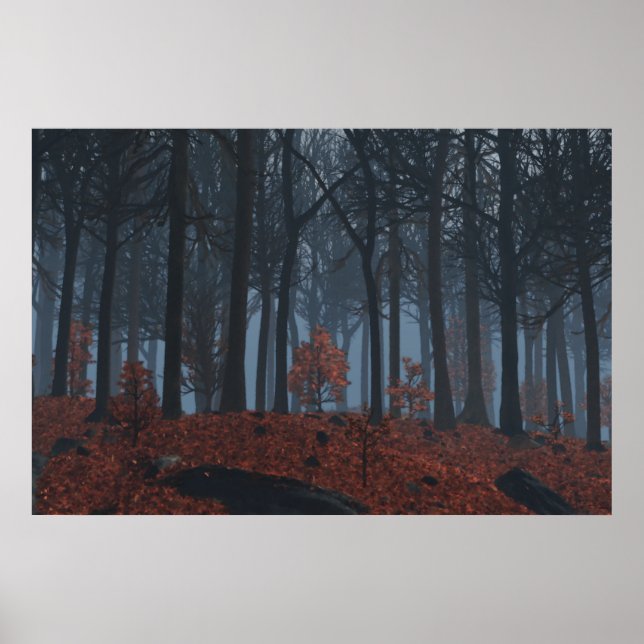 Poster Feuilles d'hiver (Devant)