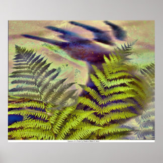 Poster Feuilles d'une foune par Rowan Blair Colver