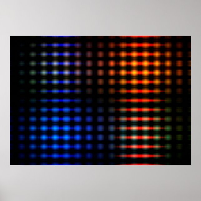 Poster Feux brillants colorés (Devant)