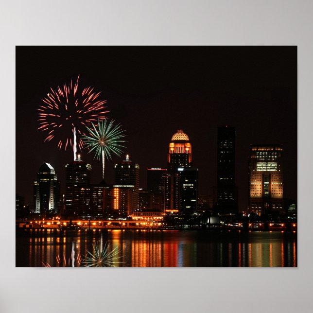 Poster feux d'artifice de Louisville (Devant)