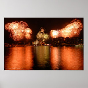Poster Feux d'artifice Opéra de Sydney Idol