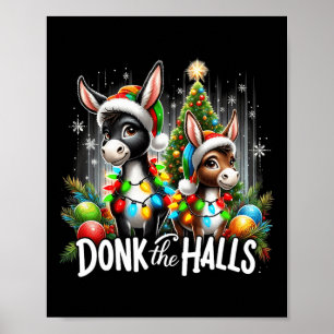 Poster Feux de Noël Donk Les Halls Donkeys de Noël