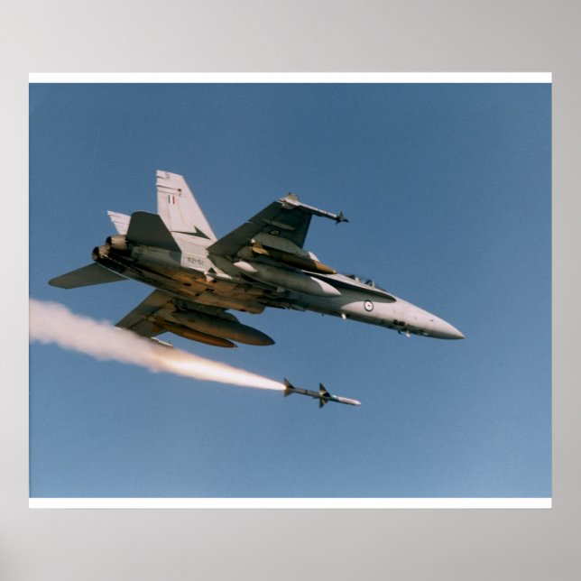 Poster Feux F18 Sidewinder (Devant)