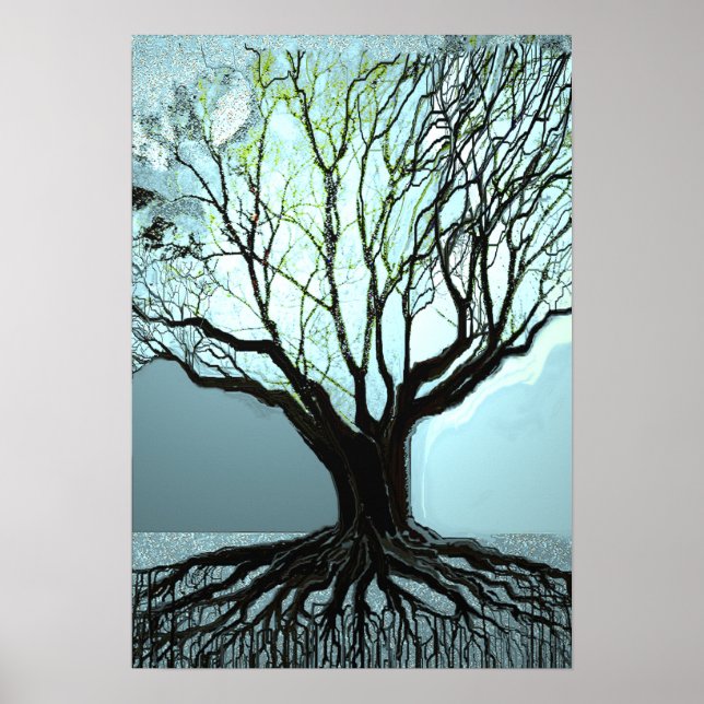 Poster Feux Roots bleus (Devant)