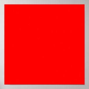Poster FF0000 Rouge