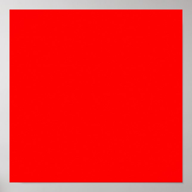 Poster FF0000 Rouge (Devant)