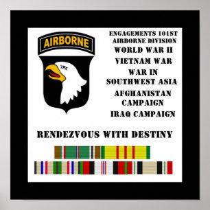 Poster Fiançailles de la 101e division aéroportée
