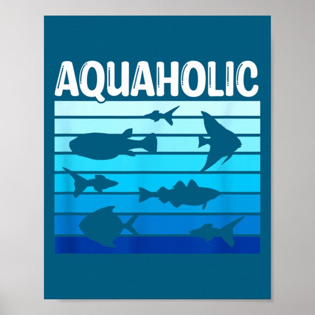 Poster Fiank Funny Fishkeeper Quote Fish Keeper Aquarium  (Devant)