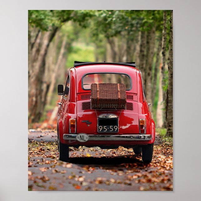 Poster Fiat 500 (Vorne)