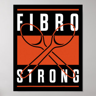 Poster Fibro de sensibilisation Cuillères graphiques fort