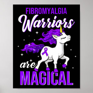 Poster Fibromyalgie Guerrier de sensibilisation amusant U