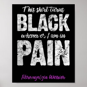 Poster Fibromyalgie Guerrier Douleur Chronique Sensibilis