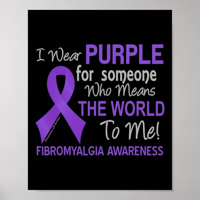 Poster Fibromyalgie Pour Quelqu'Un Qui Veut Dire Que Le M (Devant)