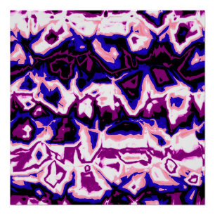 Poster Fidèle à la mode Boho Rétro Marbré Rayures Fierté