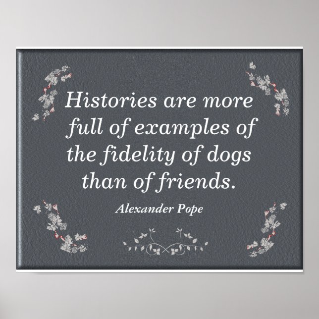 Poster Fidélité des chiens - art imprimé (Devant)