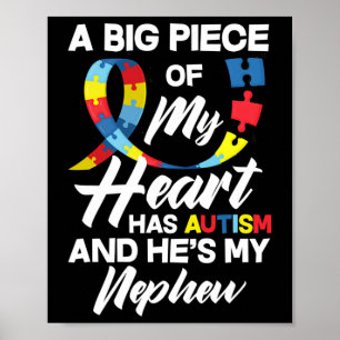 Poster Fier Autisme Tante Oncle Autistique Autiste Nephew