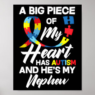Poster Fier Autisme Tante Oncle Autistique Autiste Nephew