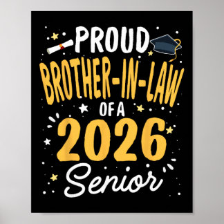 Poster Fier Bruh d'un Cl diplômé de promotion 2026 Diplôm