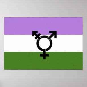 Poster Fier d'être queer - fierté queer et genre