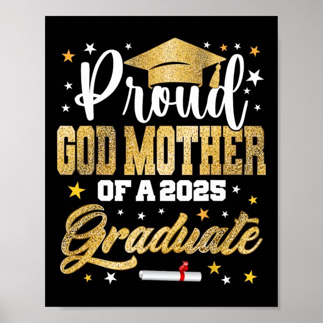 Poster Fier Dieu-mère de 2025 Diplômé Awesome Famille C (Devant)