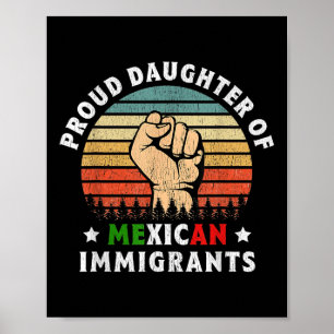 Poster Fier Fille Des Immigrants Mexicains