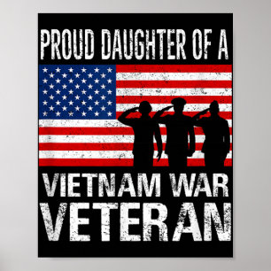 Poster Fier Fille D'Un Vétéran De La Guerre Du Vietnam