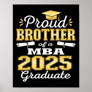 Poster Fier Frère De Cl De 2025 M Famille Graduate Gradua