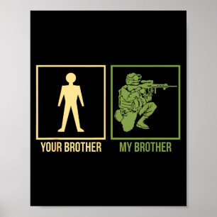 Poster Fier frère de l'armée I-navy Airforce Seal Ranger 