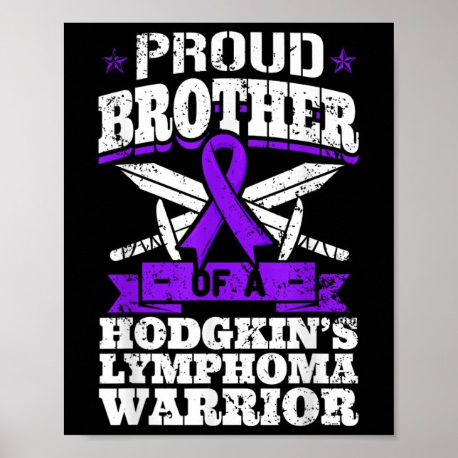 Poster Fier Frère D'Un Guerrier Du Lymphome De Hodgkins H (Devant)