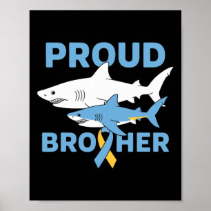 Poster Fier Frère Sensibilisation sur l'autisme requin so