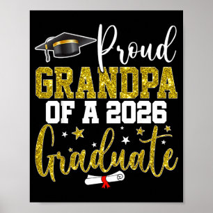Poster Fier grand-père d'un diplômé de la promotion 2026