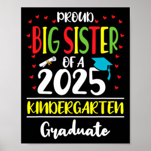 Poster Fier Grande Soeur D'Un Cl De 2025 Maternelle Grad