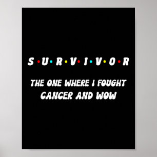 Poster Fier Je Survivante Respiration Peau Poumon Colon T