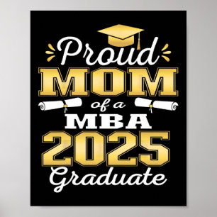 Poster Fier Maman De Cl De 2025 M Graduate Famille Gradua