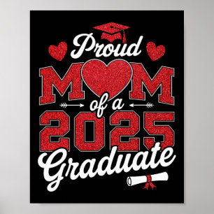 Poster Fier Maman D'Un Cl De 2025 Graduate Graduati Senio