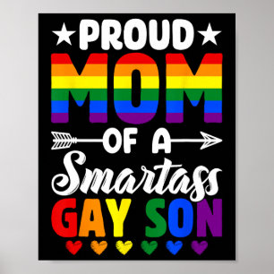 Poster Fier Maman D'Un Fils Gay Intelligent Lgbtq Pride F