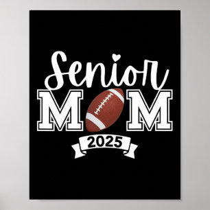 Poster Fier Maman D'Une Ensemencée Senior 2025 Coeur Mur