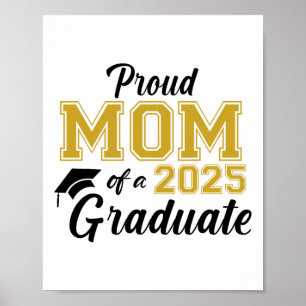Poster Fier Maman D'Une Mère De 2025 Graduate Maman Gradu