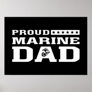 Poster Fier Marine Papa